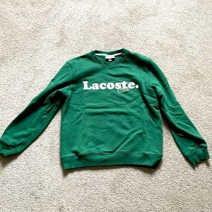 Lacoste sweatshirt crew neck size L